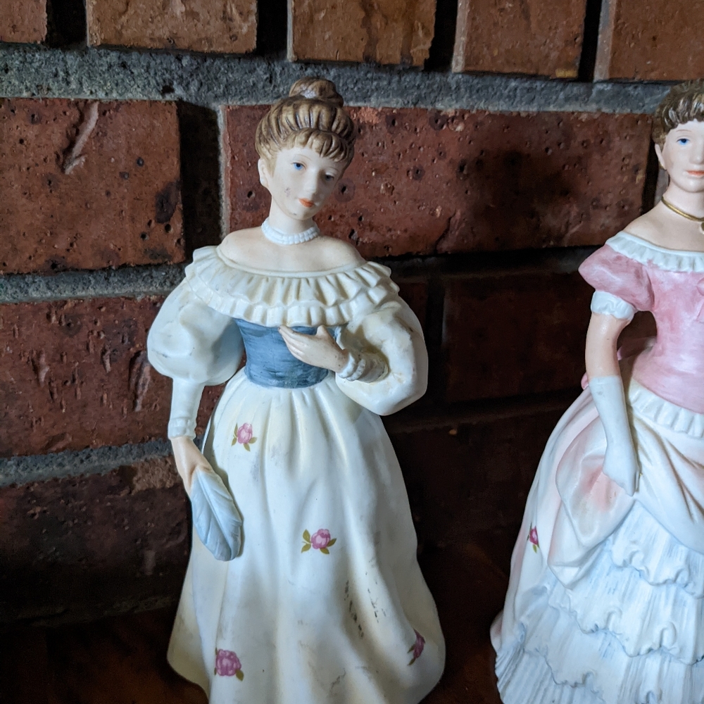 vintage homco porcelain collectible figurine victorian - Picture 3 of 9